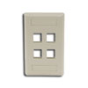 IFP Single Gang Wall Plate - 4 Ports