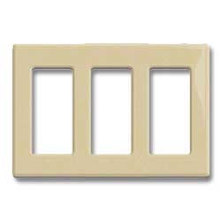 Leviton Decora Plus Snap-On 3 Gang Screwless Wallplate