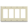 Urea/Nylon 4 Gang Decora/GFCI Wallplate (Package of 2)