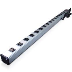 Industrial 48 Inch Plug-In Outlet Center with 16 Outlets and Switch