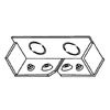 S4000 Series Blank End Fitting with Two Knockouts