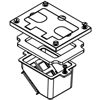 Brushed Aluminum Communications Cover Plate