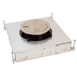 Legrand - Wiremold RFB4E Series Four Compartment Recessed Floor Box