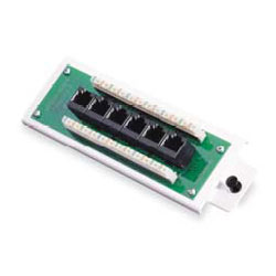 Leviton Cat 5e Voice and Data Distribution Module 6-Port with Bracket