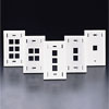 QuickPort Single-Gang Wallplates with Designation ID