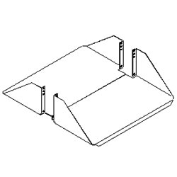 Southwest Data Products Aluminum Double Sided Rack Shelf