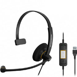 Sennheiser SC 30 USB ML - Culture Single-Sided Wideband Headset Optimized for Microsoft Lync