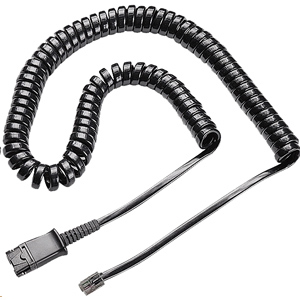U10 Coiled Cord to QD Modular Plug