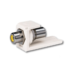 Panduit Mini-Com RCA Pass-Through Module - Yellow Insert
