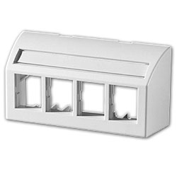 Legrand - Ortronics TracJack Four-Port Furniture Plate