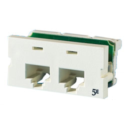 Legrand - Ortronics Two Port Series II Category 5e T568A/B 180° Module