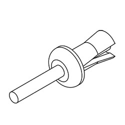 Legrand - Ortronics Rivets for Backboard Mounting 110 Blocks (Package of 12)