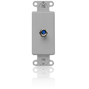 Leviton Decora Single F-Connector Wall Jack Insert