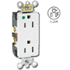 Hospital Grade 20A/125V Duplex Decora Receptacle