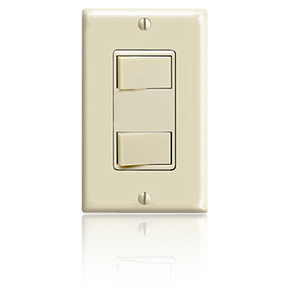Leviton Dual Rocker Combination Switch