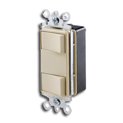 Leviton Illuminated Dual Rocker Switch