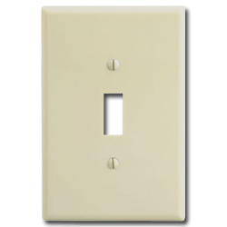 Leviton 1-Gang 1-Toggle Oversized Thermoset Wallplate