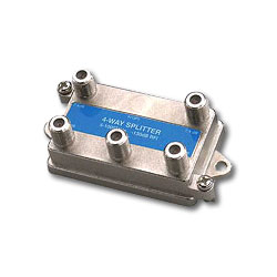 Leviton 1x4 Passive Video Splitter for Compact Structured Media Enclosure