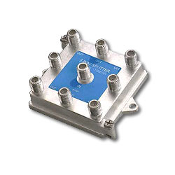 Leviton 1x8 Passive Video Splitter for Compact Structured Media Enclosure