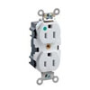Lev-Lok Modular 15 Amp Hospital Grade Wide Body Duplex Receptacle