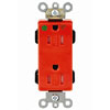 Lev-Lok Decora 15 Amp Hospital Grade Straight Blade Isolated Ground Tamper-Resistant Duplex Receptacle