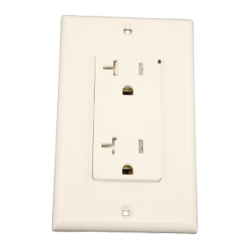 Leviton Decora Plus Duplex Receptacle 20 Amp, 125 Volt, NEMA 5-20R