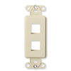 QuickPort Decora Multimedia Insert - 2 Port