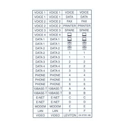 Leviton Commercial Pre-Printed Port Designation Labels (10 sheets)