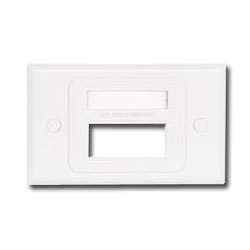 Single Gang Horizontal MAX Australian/Italian Faceplate for 3 MAX Modules