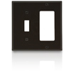 1-Toggle/1-Decora, 2 Gang Faceplate