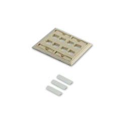 Commscope L Series Double Gang Flush-Mounted Faceplate - 8 Port