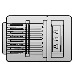 Allen Tel Modular Plug for Solid Wire - Rounded Cord (Package of 100)