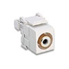 RCA 110-Type QuickPort Audio Connector with  White Barrel
