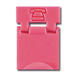 Colored Designation Shutters, Light Red, Voice (Pkg of 100)