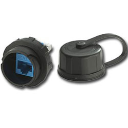 Leviton DuraPort CAT 5e Industrial Connector Housing with Connector Cap