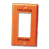 Wallplate for Isolated Ground Devices Engraved with 