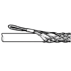 Leviton Closed Mesh Double Weave, Offset Eye, Cable DIA Range 0.75-0.99