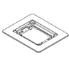 Fire Classified Floor Box Single-Gang Flange