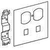 S4000 Series Duplex Receptacle and Telephone Outlet