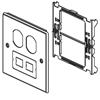 4000 Series Two-Gang Overlapping Cover Duplex & Modular Furniture