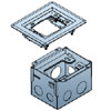 OmniBox Series Two-Gang Stamped Steel Floor Box
