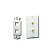 Single Gang Faceplate, 2 Port