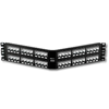 Mini-Com 48 Port Angled All Metal Shielded Modular Patch Panel