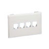 NetKey Snap-On Flush Mount Universal Keystone Faceplate