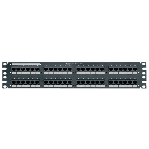 Panduit 48-Port  DP6 10GIG Angled Patch Panel, Black