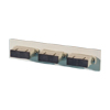Bottom Adapter Plate, 3-SC Duplex (6 Fibers) Multimode, Beige Adapters, Phosphor-bronze Alignment Sleeves