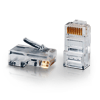 8-Position Modular Plug with 8 Contacts (Compatible with Siemon & Tyco tools)