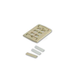 Commscope LE Series Flush-Mounted Faceplate - 6 Port