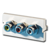 Series II Three Feed-Through RCA/Phono Jacks