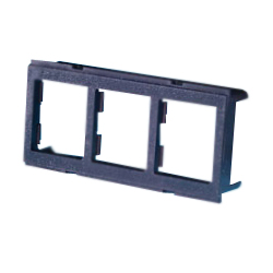 Legrand - Ortronics Rear-Load Three Port TracJack Adapter Plate for Furniture Opening (Pkg of 5)